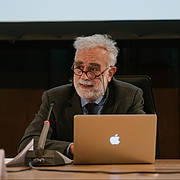 Luis Moreno-Ocampo, ehem. Ankläger des IStGH, bei seiner Hauptrede