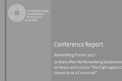 Konferenzbericht Nuremberg Forum 2017