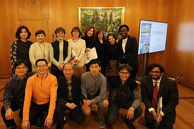 Mitglieder der Koreanischen Delegation, des Nürnberger Menschenrechtsbüros und der Internationalen Akademie Nürnberger Prinzipien