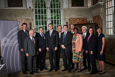 Members of the Advisory Board, Foundation Council, and Executive Board in this historical Hirsvogelsaal