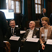 Prof. Christoph Safferling, Prof. Claus Kreß and Judge Ute Hohoff (from left to right)