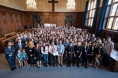 [Translate to Deutsch:] The participants of the Nuremberg Moot Court 2018