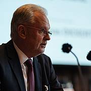 Dr. Thomas Dickert, Präsident des Oberlandesgerichts Nürnberg, bei seiner Eröffnungsrede