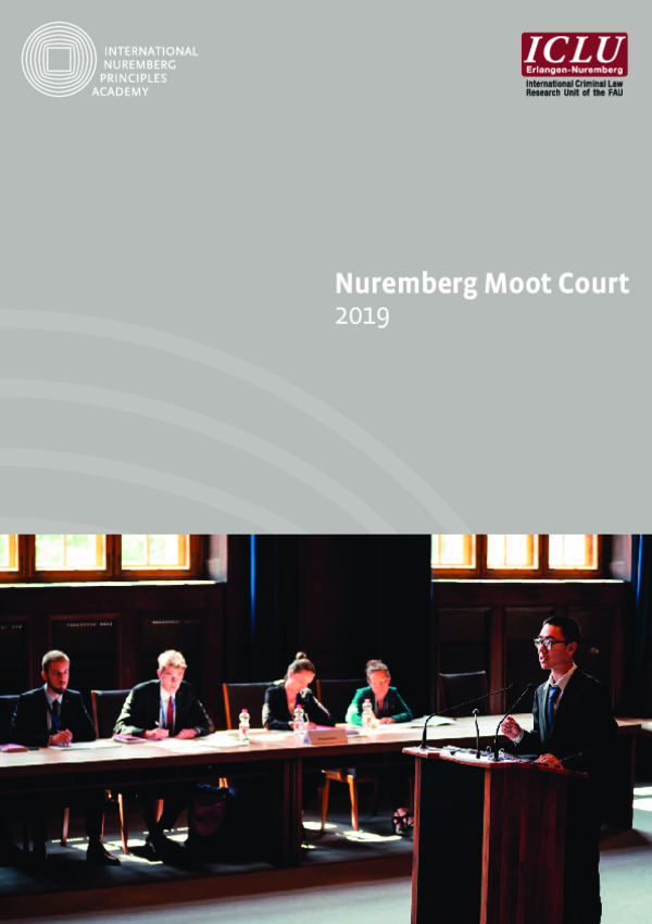 Das Programm des Nuremberg Moot Court 2019 (auf Englisch)